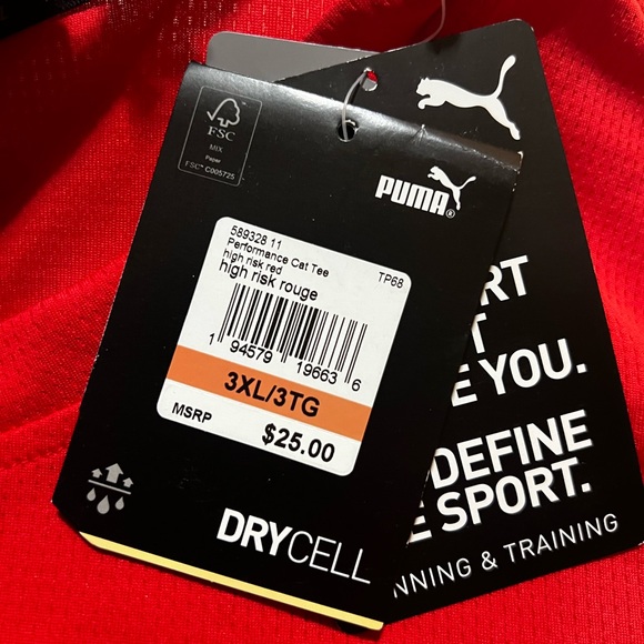 Puma High Risk Red Performance Tee - Picture 2 of 2